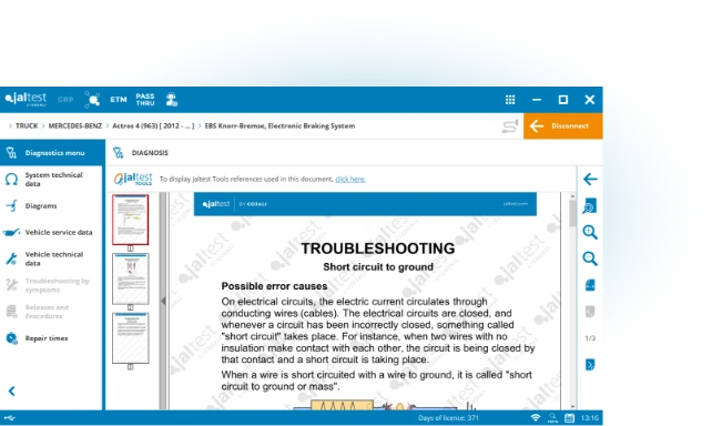 Jaltest CV troubleshooting guide